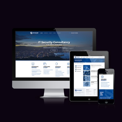 Responsive Website for IT Security