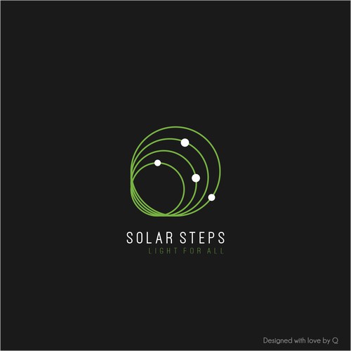 Clean logo concept for Solar Steps.