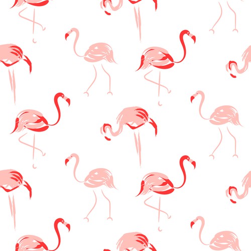 Flamingo pattern for clothing company