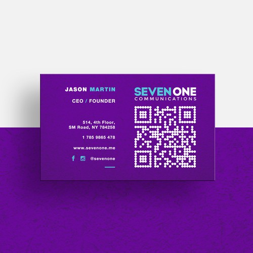 Purple Business Card