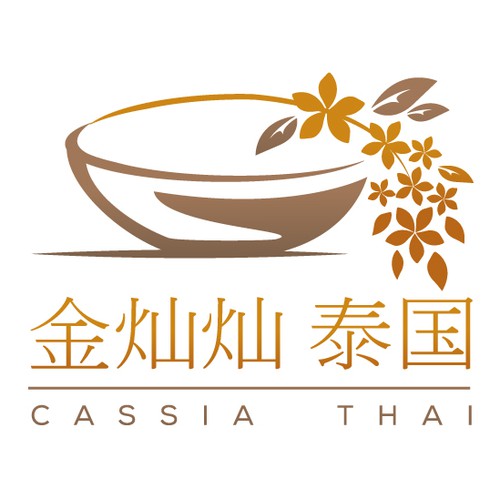 Logo for modern Thai restaurant