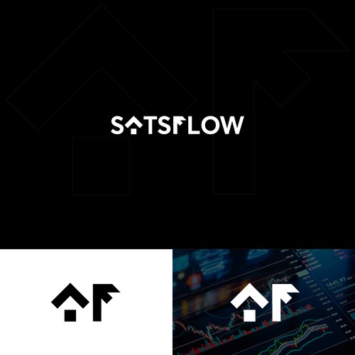 Satsflow: The Bitcoin Investment Firm Modern Logo Design