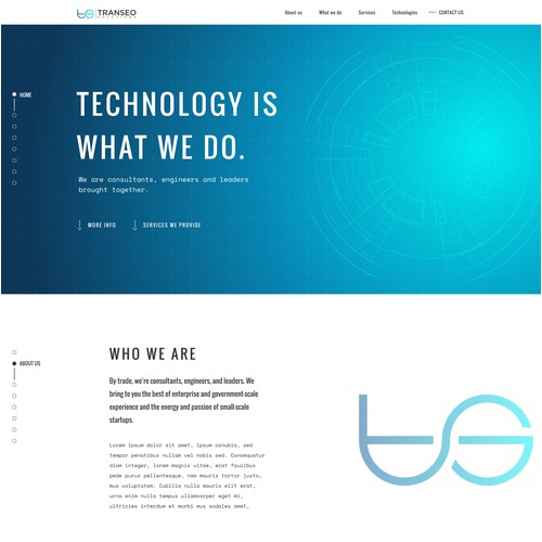 Transeo Solutions Website design