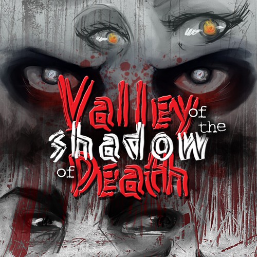 Design a captivating ebook cover for a horror novel titled: "Valley of the Shadow of Death".