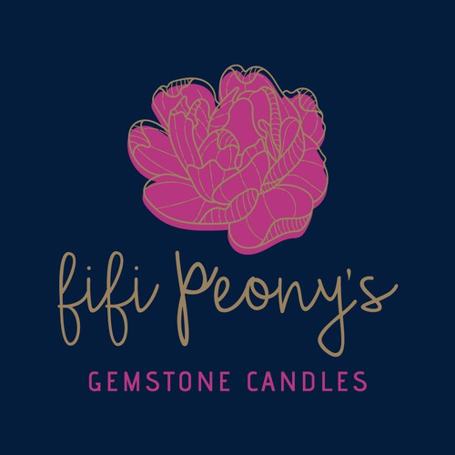 Logo design for feminine line of candles