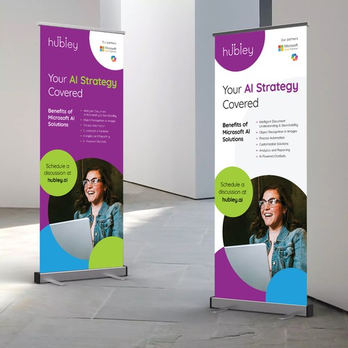 hubley.ai Pull up banner