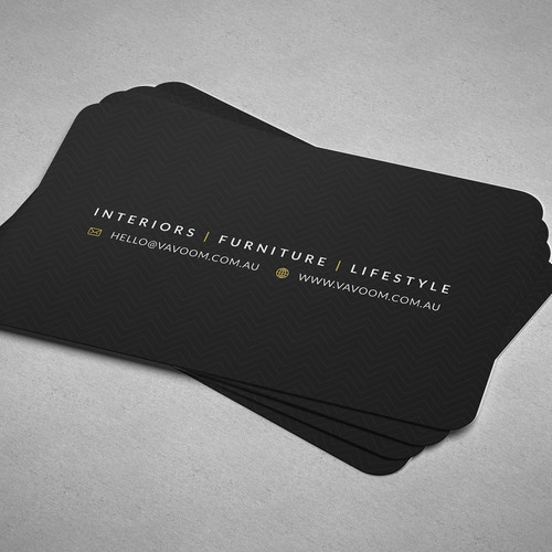 Elegant Black Business Card