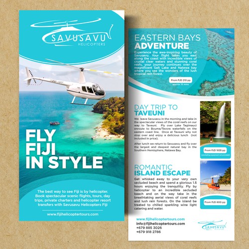 Savusavu Helicopters (DL Flyer design)