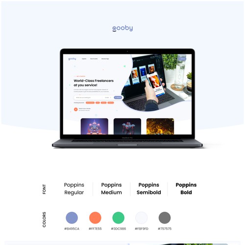 Gooby's Creative Landing Page