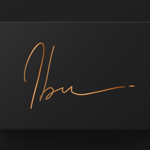 Handwritten logo design for a perfume line