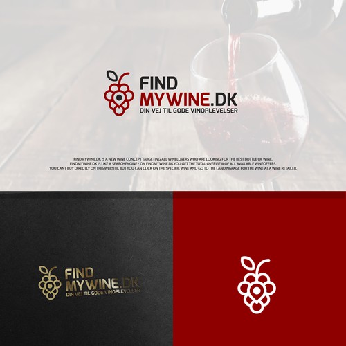 Logo for wine concept website