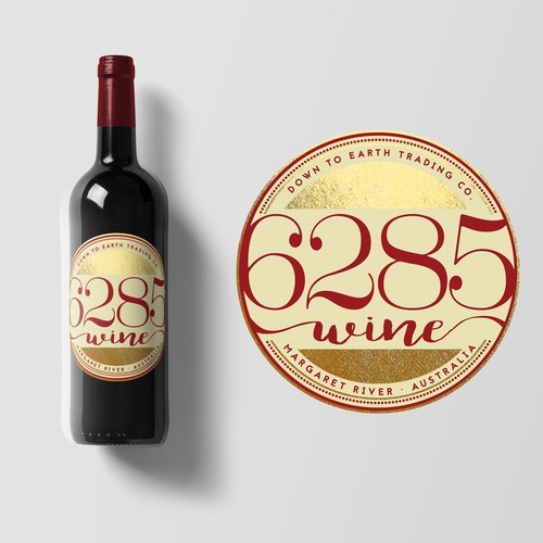 Label Concept for 6285 Wine