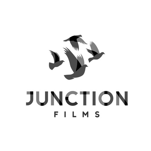 Abstract Bird Logo Concept for JUNCTION FILM