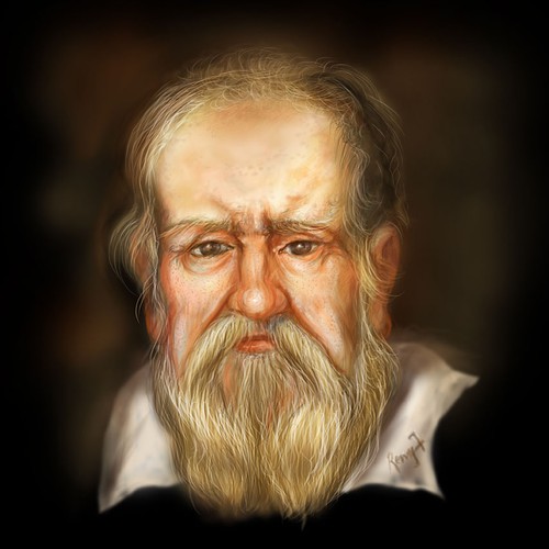 My Artist impression of Galileo Galilei