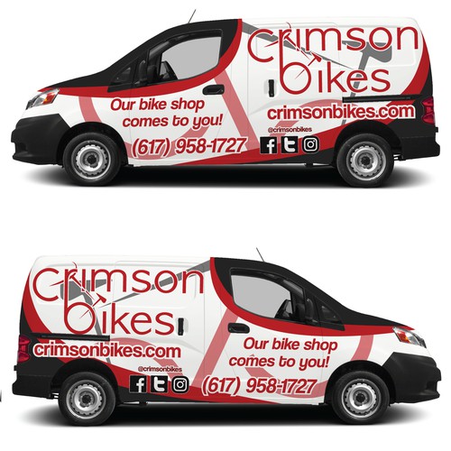 Crimson Bikes Nissan Van Wrap