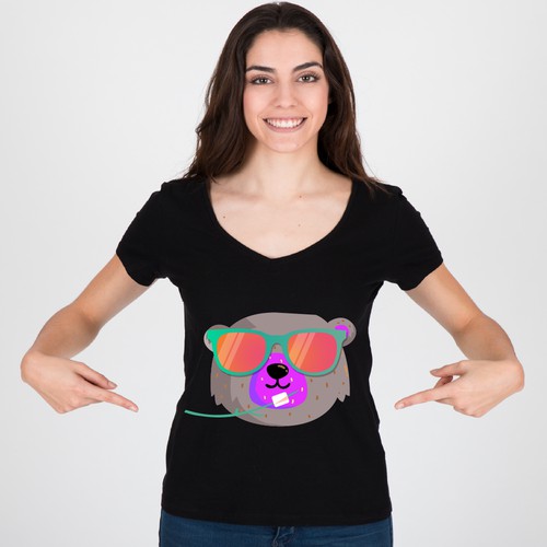 Iconic Bear design for t-shirt brand