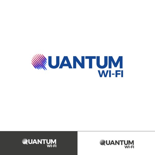 Logo for a futuristic internet service provider using blockchain.