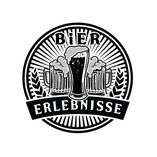 Bier erlebnisse logo concept
