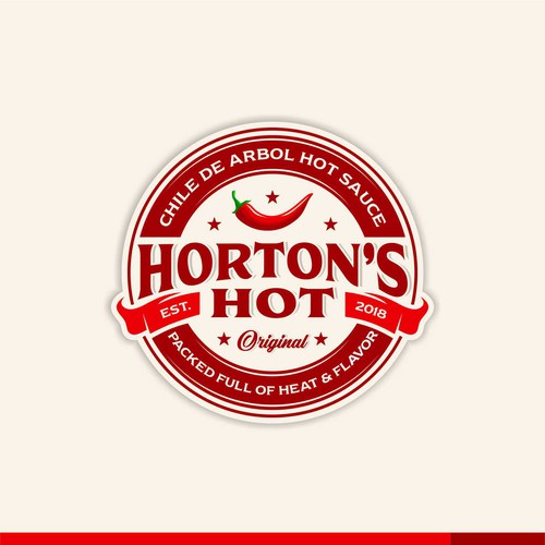 Winning logo design for Horton's Hot