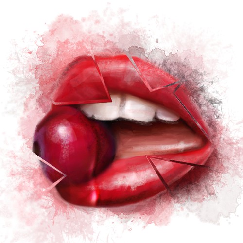 Layout design for brand "Lips"
