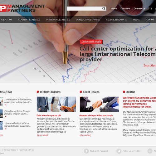 website design for Management Partners