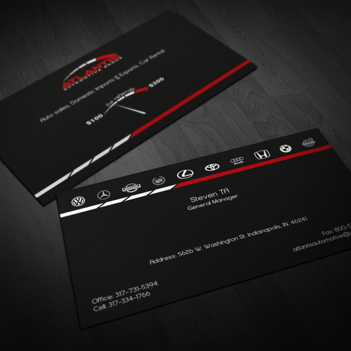 AAA rating Business Card