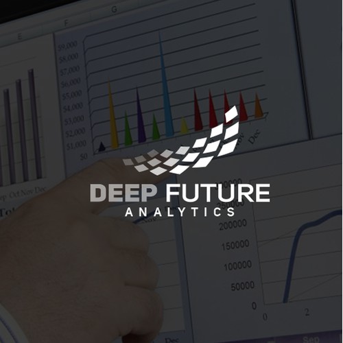 Modern logo for a financial analytics company