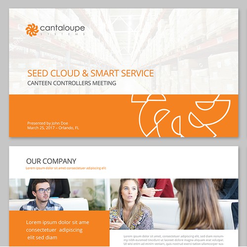 Powerpoint template for Cantaloupe Systems