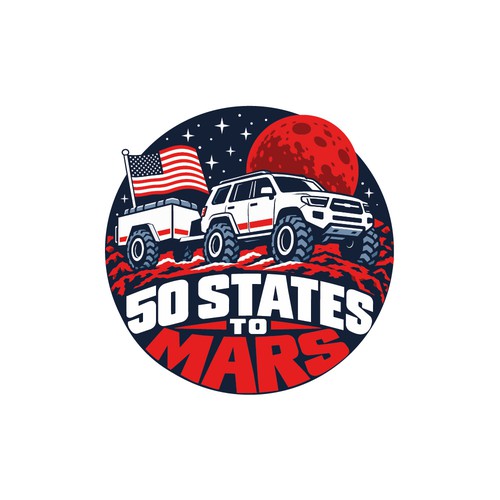 50 States to Mars - Logo Design