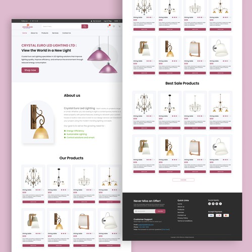 E- commerce web site UI design