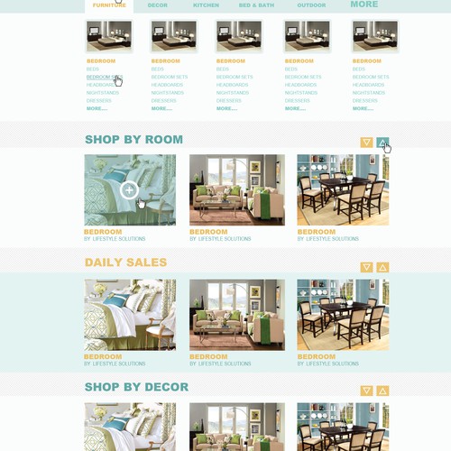 Homepage Design for Ecommerce Business - Furniture Seller Store