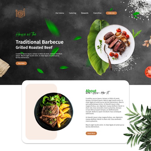 Restaurant web page design