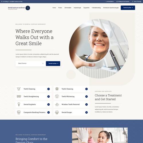 Website design for a Dental Practice