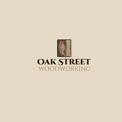 Logo concept for woodworking crafts 