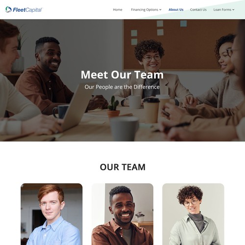 In contest Fleet Capital Website Design