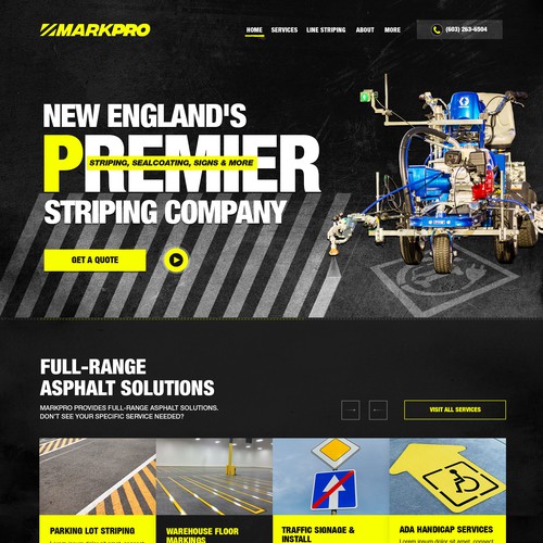 MarkPro Striping Company Web design