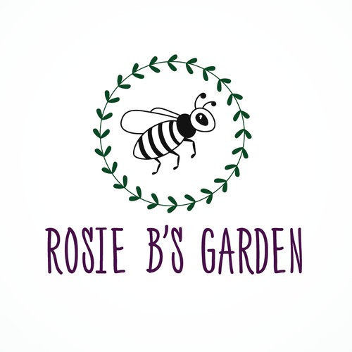 A logo for Rosie B's Garden