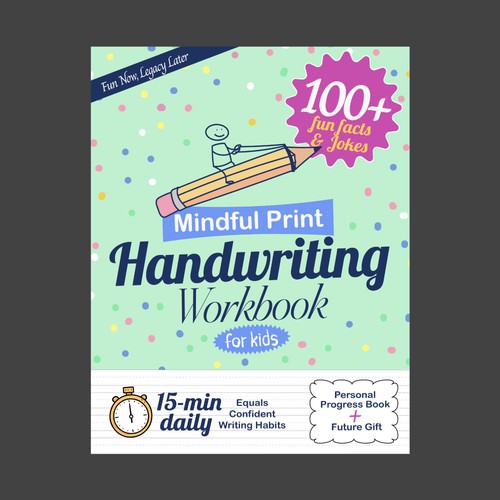 Childrens handwriting book cover