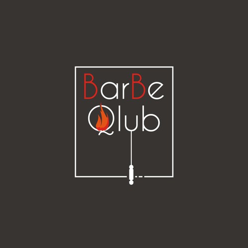 clean and simple logo for barbeclub