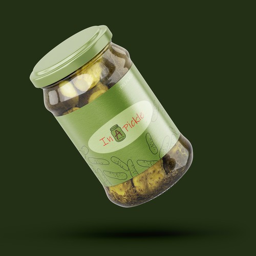 In A Pickle - logo and jar label design