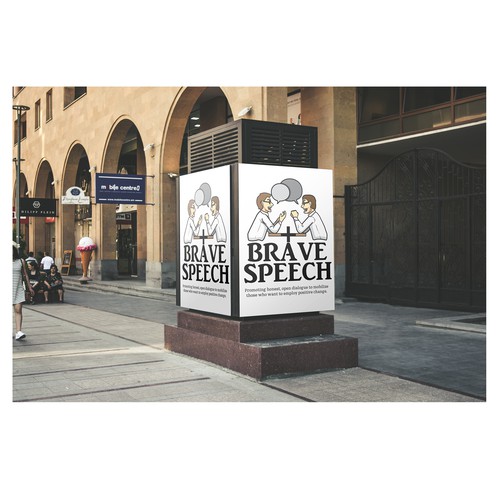 Logo design for Brave Speech