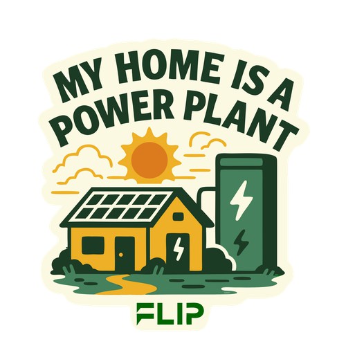 A sticker design for Flip