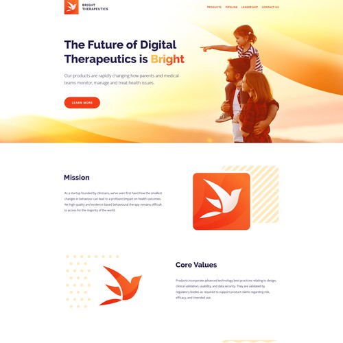 Digital Therapeutics Landing Page