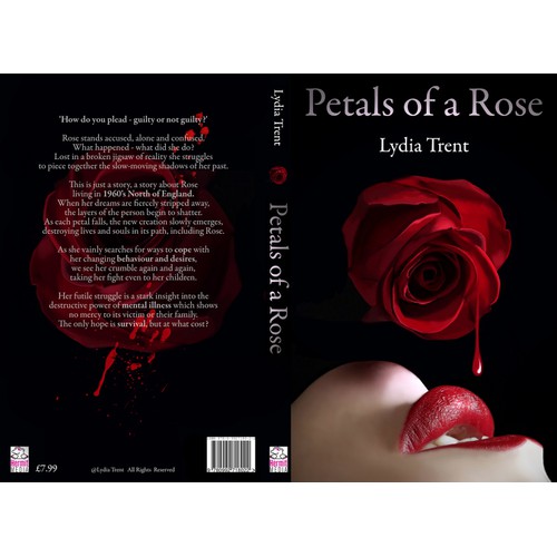 Book Cover for Fiction Novel 'Petals of a Rose'