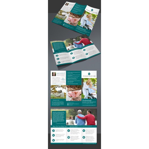 Create an eye catching, empathetic looking brochure for families needing assistance