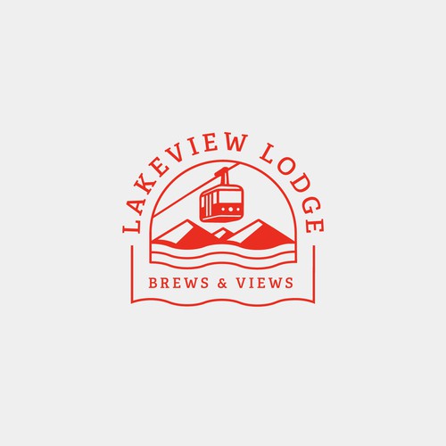 Lakeview Lodge Logo Design