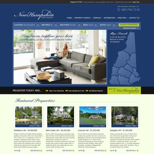 New Hampshire Fine Homes needs a new website design