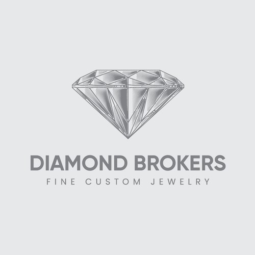 Stylized Logo Design for Diamond Brokers