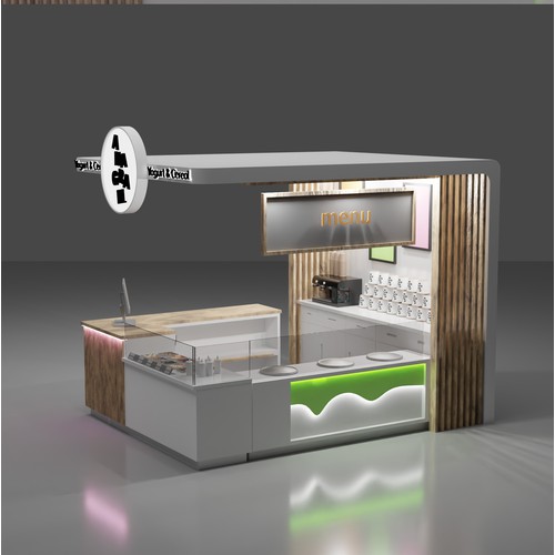 3d kyosk ice cream shop