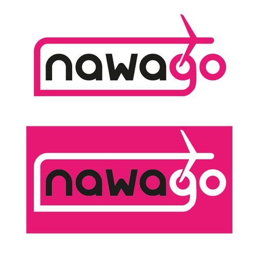 Bold logo concept for a travel agency